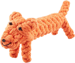 Orange dog rope